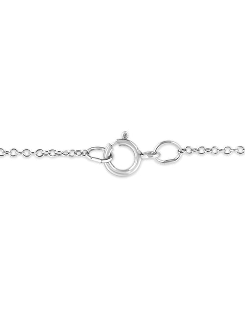 Load image into Gallery viewer, .925 Sterling Silver Prong-Set Diamond Accent Starfish Pendant Necklace (I-J Color, I1-I2 Clarity) - Size 18" by Haus of Brilliance
