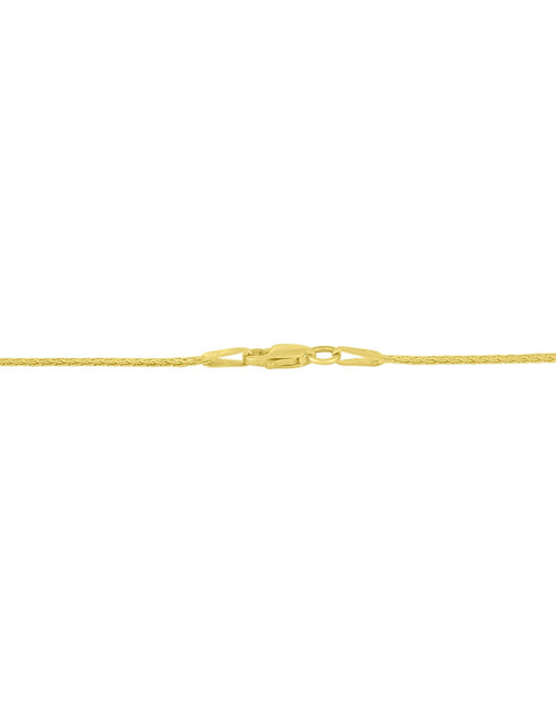Load image into Gallery viewer, 10K Yellow and White Gold 1/2 Cttw Princess Cut Diamond Channel-Set “V” Shape 18" Franco Chain Necklace (H-I Color, SI2-I1 Clarity) by Haus of Brilliance
