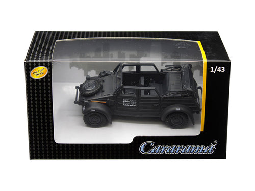 Load image into Gallery viewer, Volkswagen Kubelwagen Convertible K Type 82 Black 1/43 Diecast Model Car by Cararama
