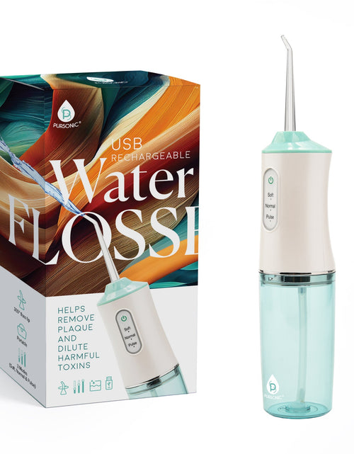 Load image into Gallery viewer, USB Rechargeable Water Flosser Helps Remove Plaque &amp; Dilute Harmful Toxins by Pursonic
