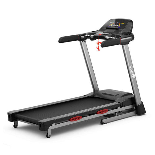 Load image into Gallery viewer, 4.75 HP Folding Treadmill with Auto Incline and 20 Preset Programs-Black
