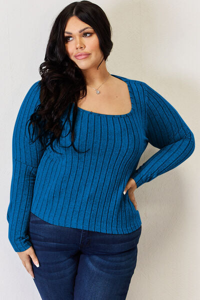 Load image into Gallery viewer, Basic Bae Full Size Ribbed Long Sleeve T-Shirt

