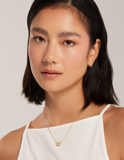 Load image into Gallery viewer, 14k Solid Gold Interlocking Necklace by Italic
