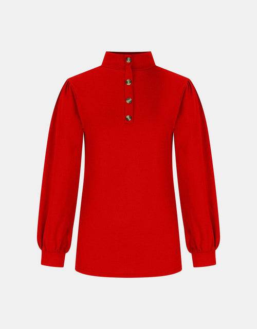 Load image into Gallery viewer, Full Size Mock Neck Long Sleeve T-Shirt
