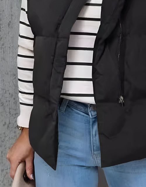 Load image into Gallery viewer, Zip Up Vest Coat with Pockets
