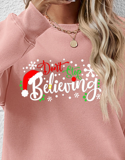 Load image into Gallery viewer, Letter Graphic Long Sleeve Sweatshirt
