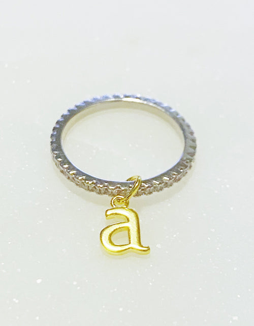 Load image into Gallery viewer, Dangle Initial Ring by Ellisonyoung.com

