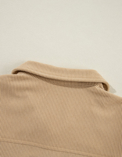 Load image into Gallery viewer, Frill Button Up Long Sleeve Shacket

