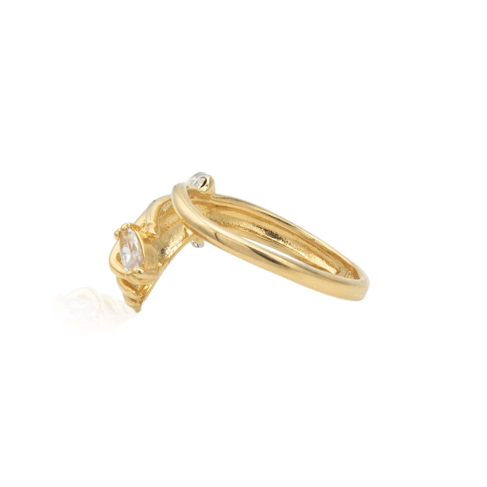 Vintage Austrian Crystals 18k Yellow Gold Matte or Polished Finish Made in USA by PVD Vintage Jewelry
