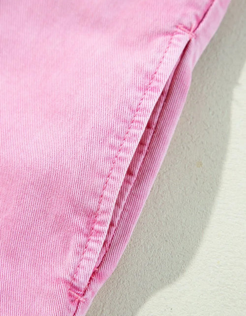 Load image into Gallery viewer, Button Down Short Sleeve Denim Dress

