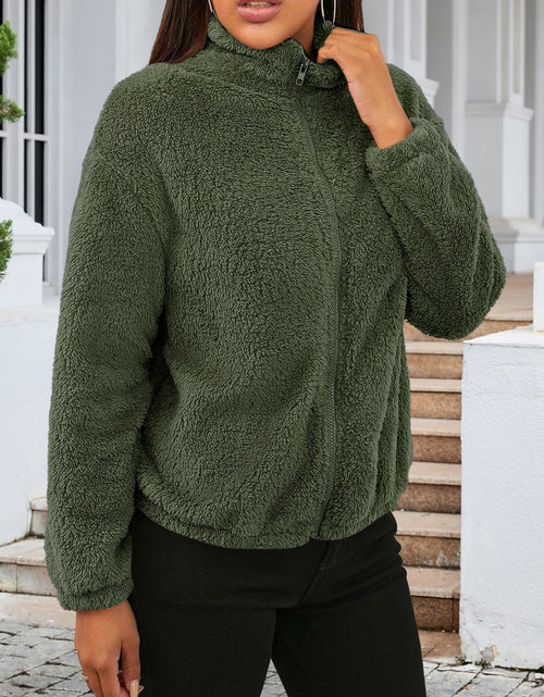 Load image into Gallery viewer, Zip Up Turtleneck Long Sleeve Jacket
