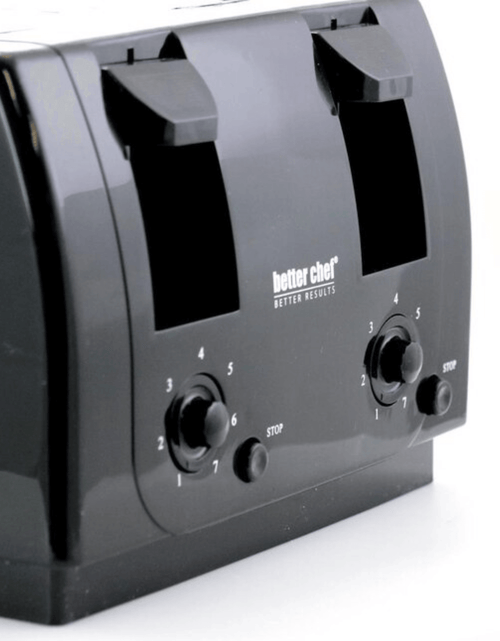 Load image into Gallery viewer, Better Chef Wide Slot 4-Slice Dual Control Toaster by Jupiter Gear Home
