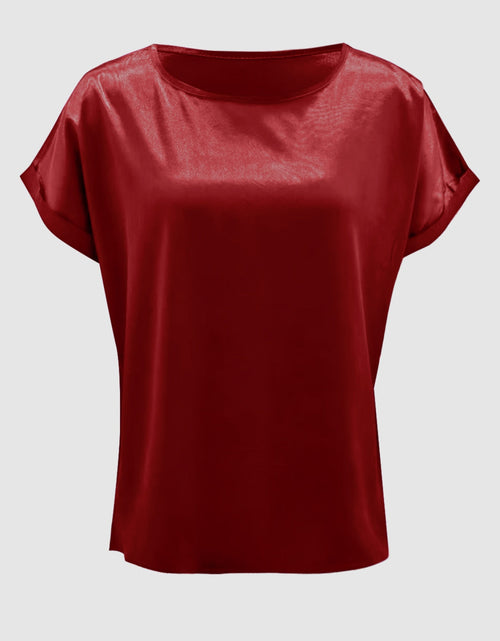Load image into Gallery viewer, Round Neck Short Sleeve T-Shirt
