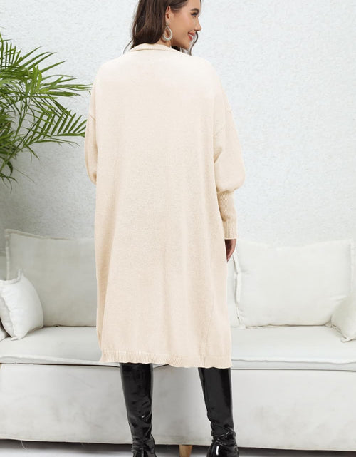 Load image into Gallery viewer, Open Front Dropped Shoulder Cardigan
