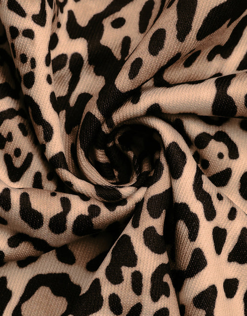 Load image into Gallery viewer, Perfee Leopard Open Front Long Sleeve Jacket
