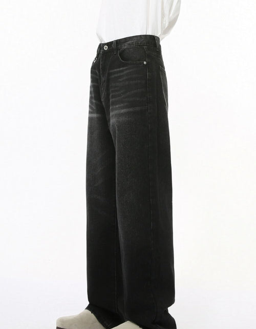 Load image into Gallery viewer, Wide Straight Jeans with Pockets
