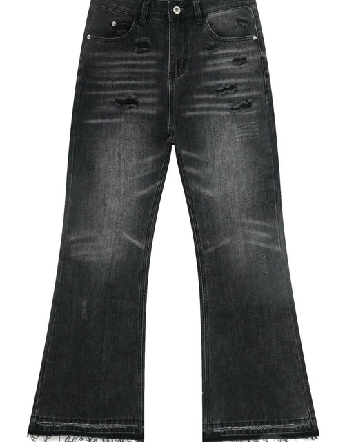 Load image into Gallery viewer, Men's Frayed Hem Bootcut Jeans
