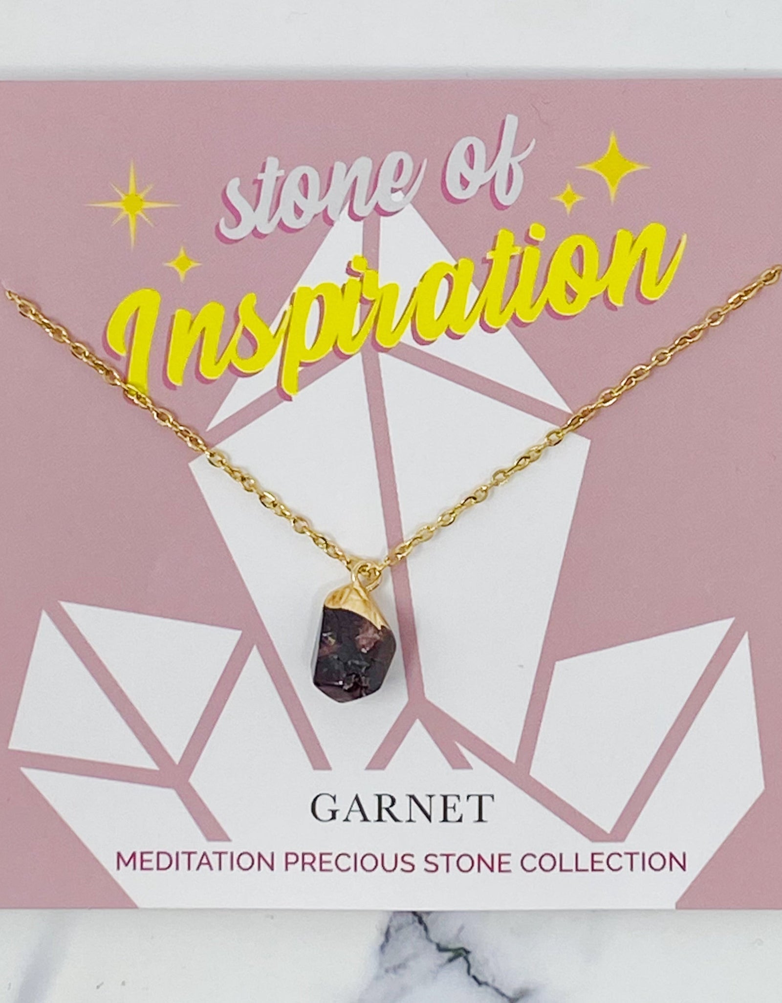 Meditation Semi-Precious Stone Pendant Necklace by Ellisonyoung.com