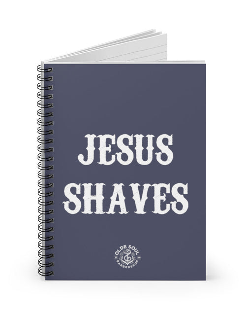 Load image into Gallery viewer, Jesus Shaves Spiral Notebook - Ruled Line by The Olde Soul
