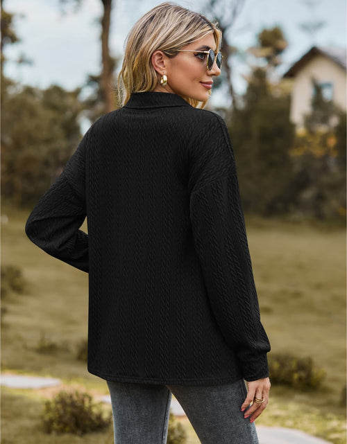 Load image into Gallery viewer, Collared Neck Long Sleeve Blouse
