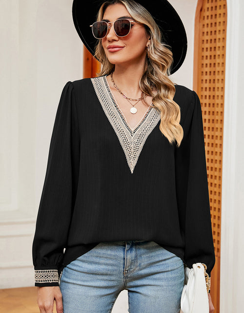 Load image into Gallery viewer, V-Neck Long Sleeve T-Shirt
