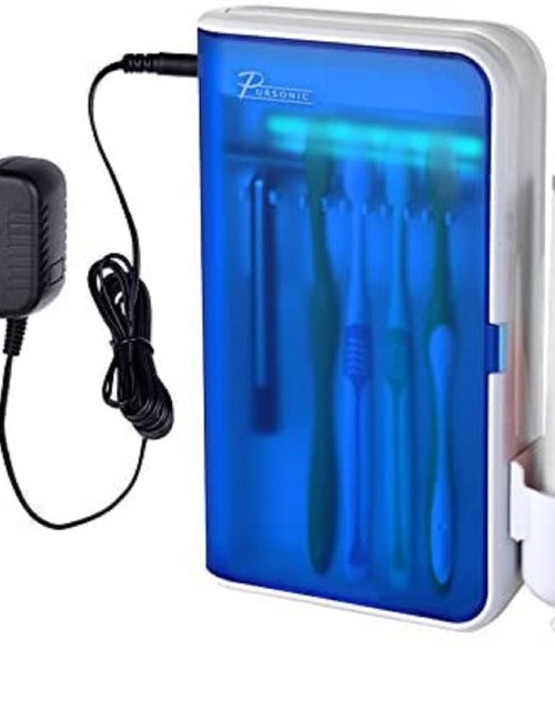 Load image into Gallery viewer, UV Family Toothbrush Sanitizer with AC Adapter by Pursonic
