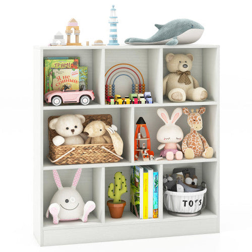 Load image into Gallery viewer, 41 Inches 8-Cube Freestanding Bookcase for Kids-White
