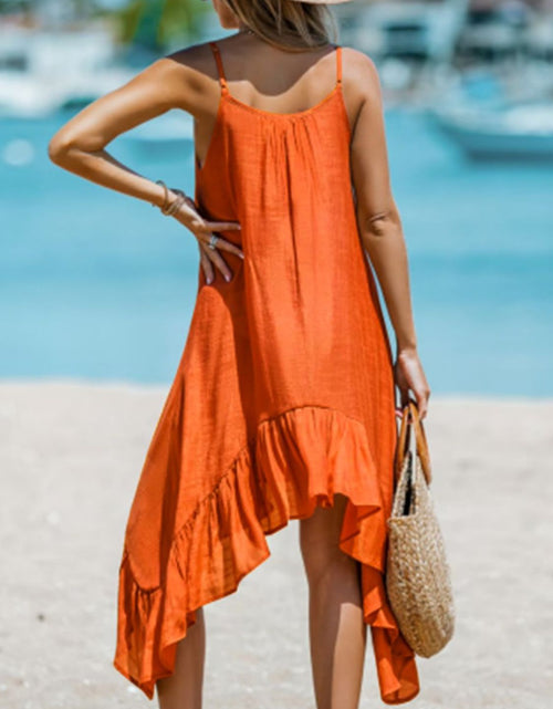 Load image into Gallery viewer, Perfee Ruffled Scoop Neck Sleeveless Dress
