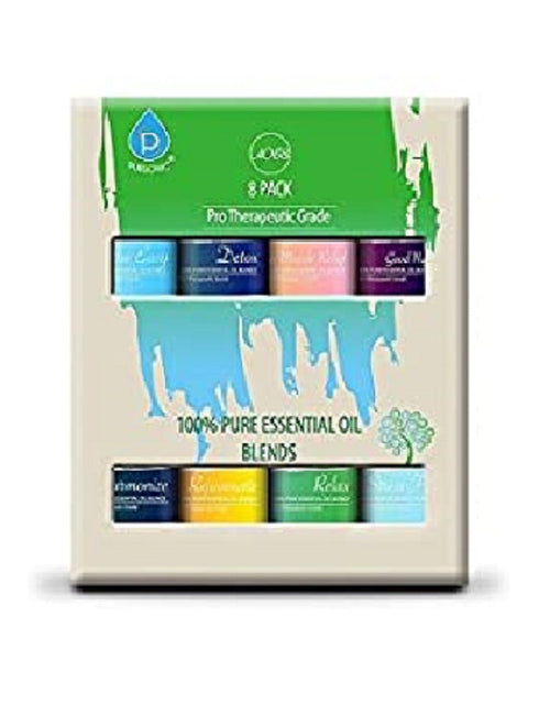 Load image into Gallery viewer, 8 Pack of 100% Pure Essential Aromatherapy Oils by Pursonic
