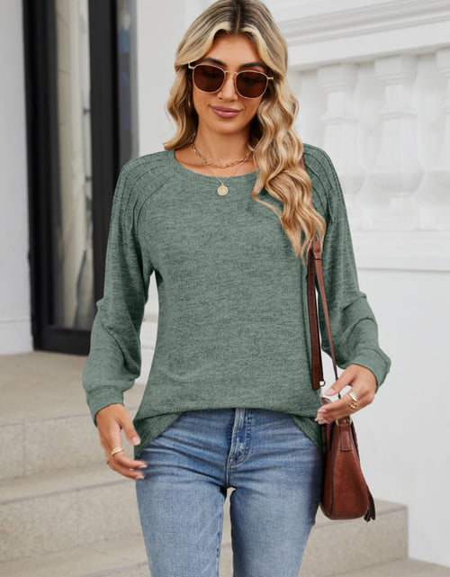 Load image into Gallery viewer, Round Neck Long Sleeve T-Shirt
