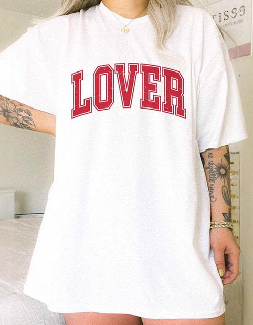 Load image into Gallery viewer, LOVER Round Neck Half Sleeve T-Shirt
