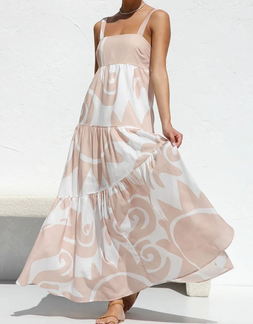 Load image into Gallery viewer, Square Neck Wide Strap Maxi Dress

