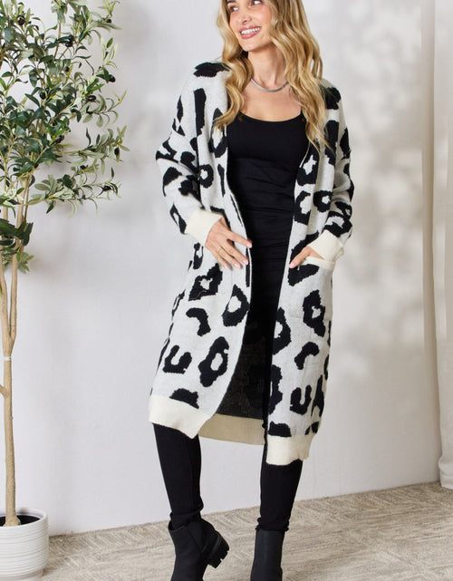 Load image into Gallery viewer, BiBi Leopard Open Front Cardigan
