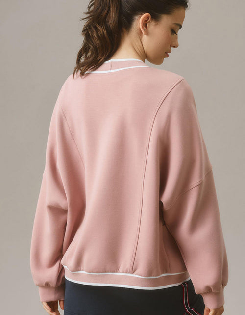 Load image into Gallery viewer, Contrast Trim V Neck Button Up Cardigan
