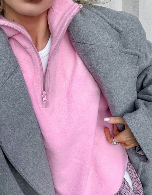 Load image into Gallery viewer, Quarter Zip Long Sleeve Sweatshirt
