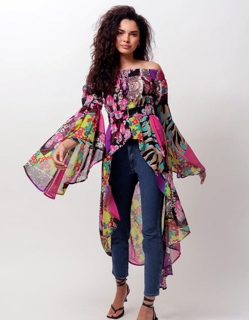 Load image into Gallery viewer, Femme Off The Shoulder Duster by LUVMEMORE
