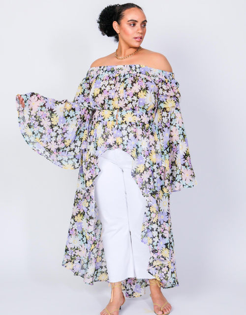 Load image into Gallery viewer, Abba Off The Shoulder Duster by LUVMEMORE

