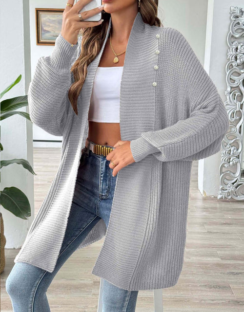 Load image into Gallery viewer, Open Front Long Sleeve Cardigan
