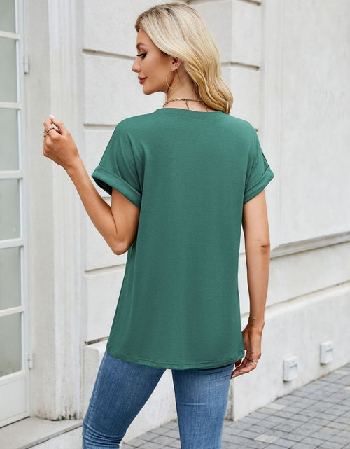 Load image into Gallery viewer, Florira Round Neck Short Sleeve T-Shirt
