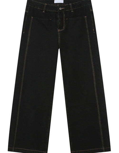 Load image into Gallery viewer, Straight Leg Jeans with Stitch Detail
