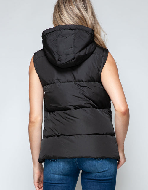 Load image into Gallery viewer, Snobbish Snap and Zip Closure Hooded Vest
