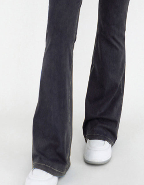 Load image into Gallery viewer, Wide Waistband Bootcut Jeans with Pockets
