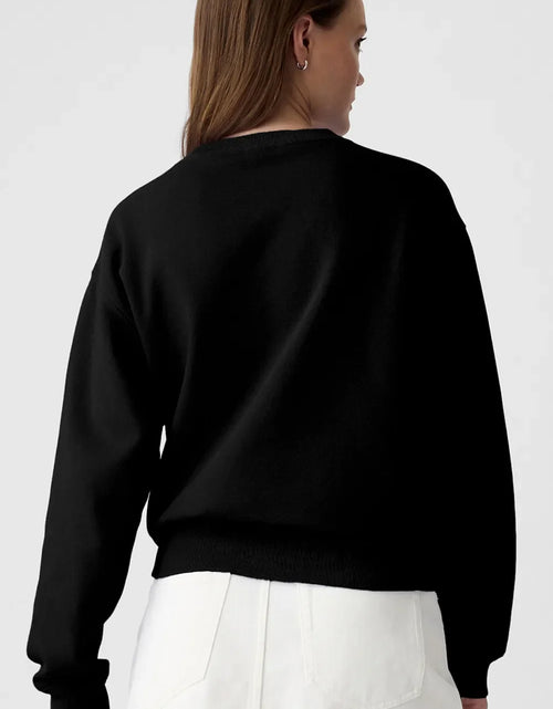 Load image into Gallery viewer, Graphic Round Neck Long Sleeve Sweatshirt
