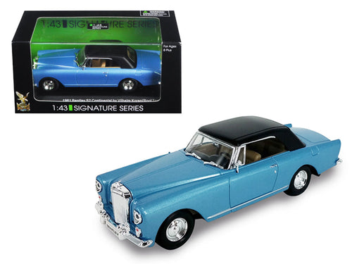 Load image into Gallery viewer, 1961 Bentley Continental S2 Park Ward Blue 1/43 Diecast Model Car by Road Signature

