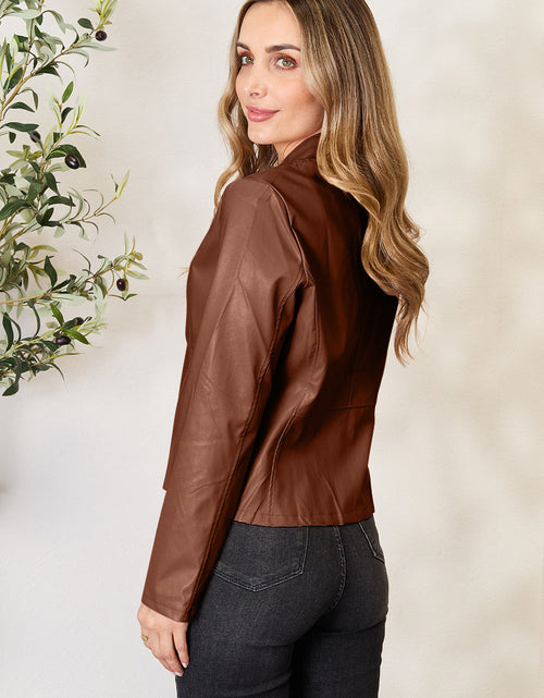 Load image into Gallery viewer, Mock Neck Zip Up Jacket
