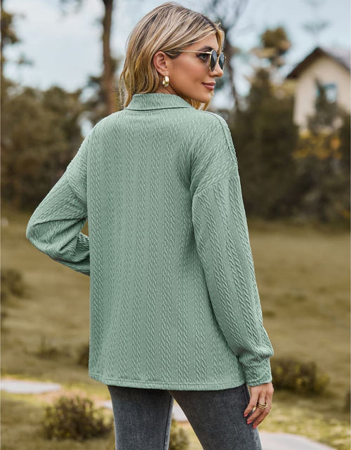 Load image into Gallery viewer, Collared Neck Long Sleeve Blouse
