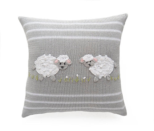 Load image into Gallery viewer, Lamb 10" Pillow, Grey by Melange Collection
