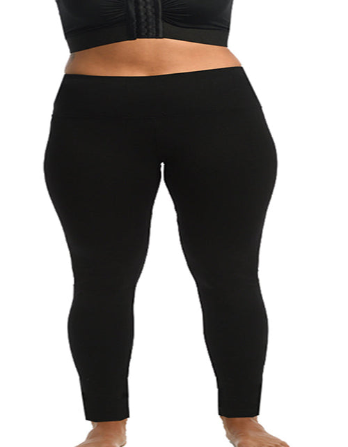 Load image into Gallery viewer, InstantFigure Curvy Hi-Waist Stretch Leggings-No Side Seams - 168PL028C by InstantFigure INC
