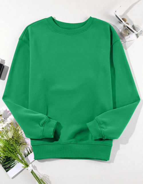 Load image into Gallery viewer, Round Neck Long Sleeve Sweatshirt
