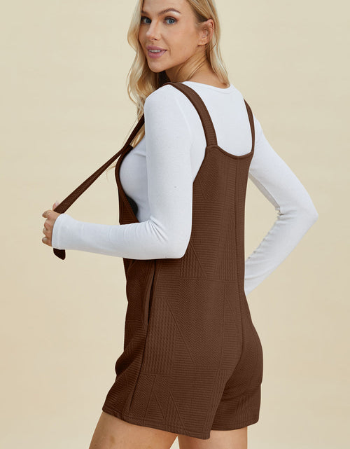 Load image into Gallery viewer, Double Take Full Size Texture Sleeveless Romper
